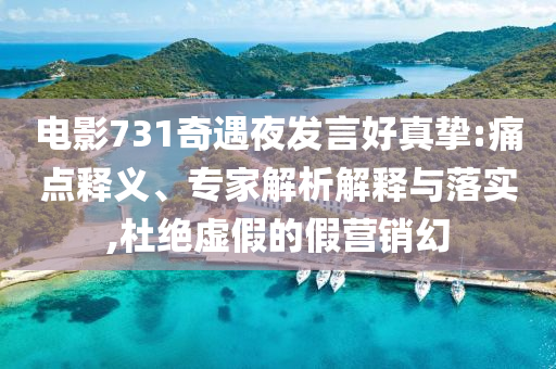 電影731奇遇夜發(fā)言好真摯:痛點釋義、專家解析解釋與落實,杜絕虛假的假營銷幻