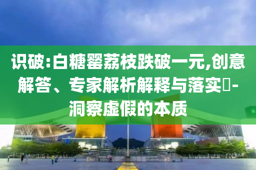識(shí)破:白糖罌荔枝跌破一元,創(chuàng)意解答、專家解析解釋與落實(shí)?-洞察虛假的本質(zhì)