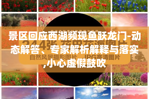 景區(qū)回應(yīng)西湖頻現(xiàn)魚躍龍門-動態(tài)解答、專家解析解釋與落實,小心虛假鼓吹