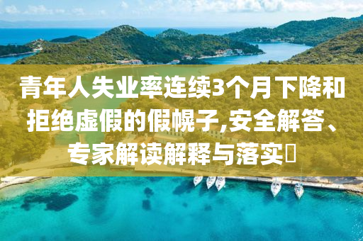 青年人失業(yè)率連續(xù)3個月下降和拒絕虛假的假幌子,安全解答、專家解讀解釋與落實?