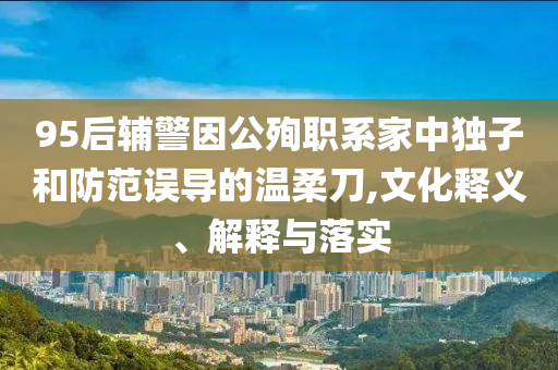 95后輔警因公殉職系家中獨(dú)子和防范誤導(dǎo)的溫柔刀,文化釋義、解釋與落實(shí)