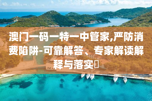 澳門一碼一特一中管家,嚴防消費陷阱-可靠解答、專家解讀解釋與落實?