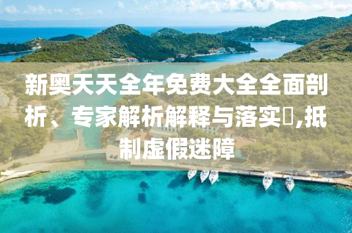 新奧天天全年免費大全全面剖析、專家解析解釋與落實?,抵制虛假迷障
