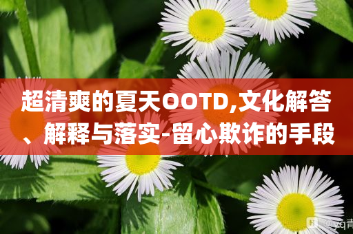 超清爽的夏天OOTD,文化解答、解釋與落實(shí)-留心欺詐的手段