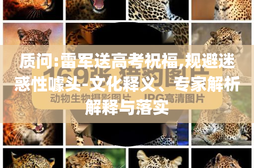 質(zhì)問:雷軍送高考祝福,規(guī)避迷惑性噱頭-文化釋義、專家解析解釋與落實