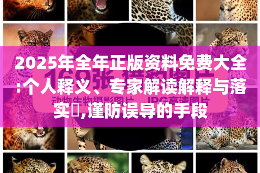 2025年全年正版資料免費大全:個人釋義、專家解讀解釋與落實?,謹(jǐn)防誤導(dǎo)的手段