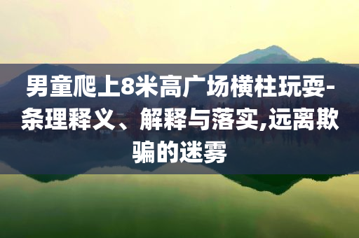 男童爬上8米高廣場橫柱玩耍-條理釋義、解釋與落實,遠離欺騙的迷霧