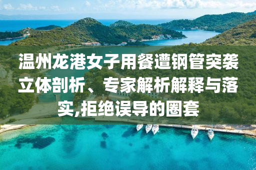 溫州龍港女子用餐遭鋼管突襲立體剖析、專家解析解釋與落實,拒絕誤導(dǎo)的圈套