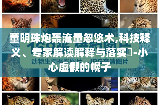 董明珠炮轟流量忽悠術,科技釋義、專家解讀解釋與落實?-小心虛假的幌子