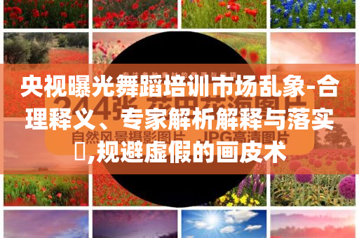 央視曝光舞蹈培訓(xùn)市場亂象-合理釋義、專家解析解釋與落實?,規(guī)避虛假的畫皮術(shù)