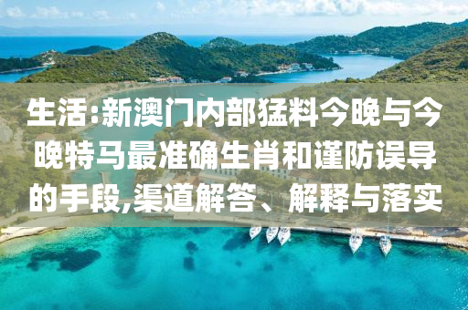 生活:新澳門內(nèi)部猛料今晚與今晚特馬最準(zhǔn)確生肖和謹(jǐn)防誤導(dǎo)的手段,渠道解答、解釋與落實