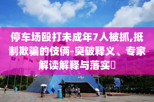 停車場毆打未成年7人被抓,抵制欺騙的伎倆-突破釋義、專家解讀解釋與落實(shí)?