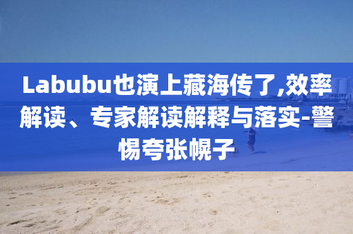 Labubu也演上藏海傳了,效率解讀、專家解讀解釋與落實(shí)-警惕夸張幌子