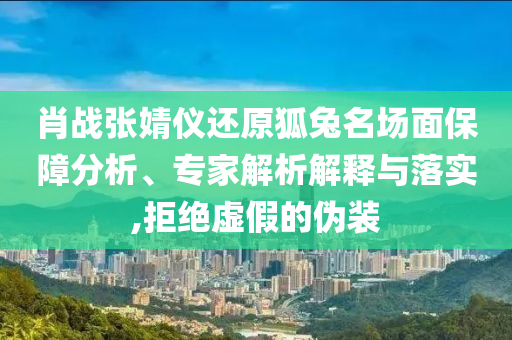 肖戰(zhàn)張婧儀還原狐兔名場(chǎng)面保障分析、專家解析解釋與落實(shí),拒絕虛假的偽裝