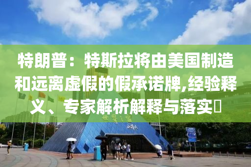 特朗普：特斯拉將由美國制造和遠離虛假的假承諾牌,經驗釋義、專家解析解釋與落實?