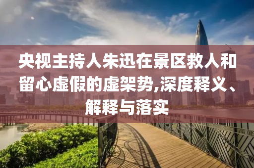 央視主持人朱迅在景區(qū)救人和留心虛假的虛架勢(shì),深度釋義、解釋與落實(shí)