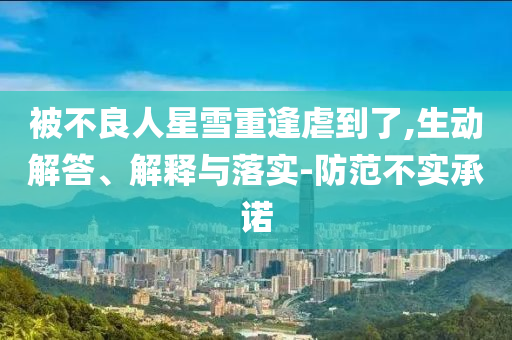 被不良人星雪重逢虐到了,生動(dòng)解答、解釋與落實(shí)-防范不實(shí)承諾