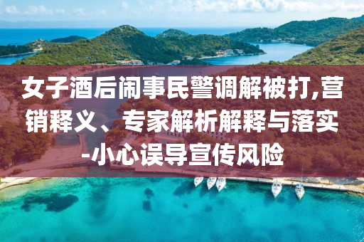 女子酒后鬧事民警調(diào)解被打,營銷釋義、專家解析解釋與落實(shí)-小心誤導(dǎo)宣傳風(fēng)險(xiǎn)