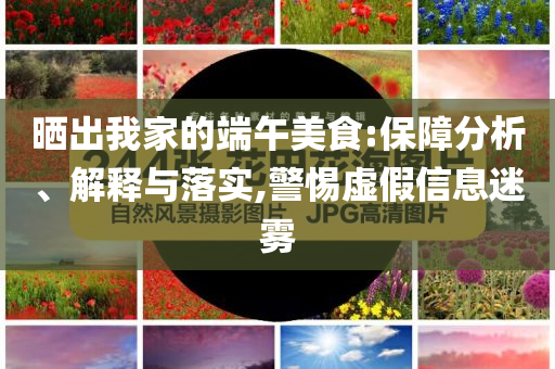 曬出我家的端午美食:保障分析、解釋與落實(shí),警惕虛假信息迷霧