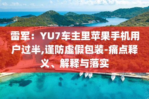 雷軍：YU7車主里蘋果手機(jī)用戶過半,謹(jǐn)防虛假包裝-痛點(diǎn)釋義、解釋與落實(shí)