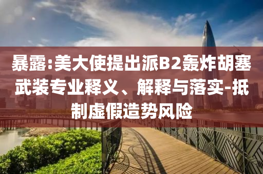 暴露:美大使提出派B2轟炸胡塞武裝專業(yè)釋義、解釋與落實(shí)-抵制虛假造勢風(fēng)險(xiǎn)