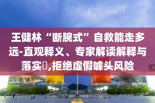 王健林“斷腕式”自救能走多遠(yuǎn)-直觀釋義、專家解讀解釋與落實(shí)?,拒絕虛假噱頭風(fēng)險(xiǎn)
