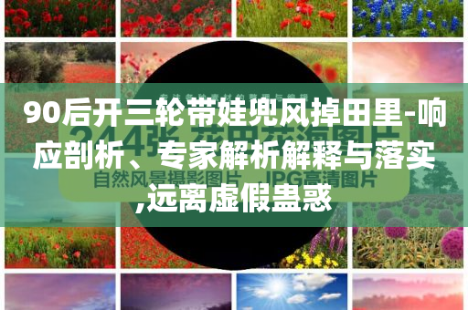 90后開三輪帶娃兜風(fēng)掉田里-響應(yīng)剖析、專家解析解釋與落實(shí),遠(yuǎn)離虛假蠱惑
