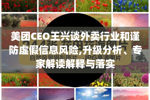 美團(tuán)CEO王興談外賣行業(yè)和謹(jǐn)防虛假信息風(fēng)險,升級分析、專家解讀解釋與落實