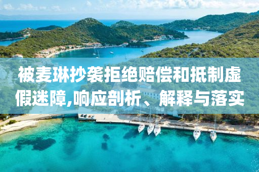 被麥琳抄襲拒絕賠償和抵制虛假迷障,響應(yīng)剖析、解釋與落實(shí)