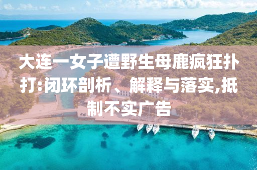 大連一女子遭野生母鹿瘋狂撲打:閉環(huán)剖析、解釋與落實(shí),抵制不實(shí)廣告