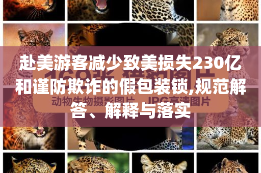 赴美游客減少致美損失230億和謹防欺詐的假包裝鎖,規(guī)范解答、解釋與落實