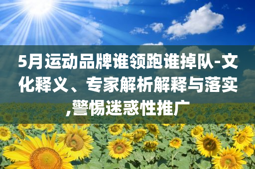 5月運動品牌誰領跑誰掉隊-文化釋義、專家解析解釋與落實,警惕迷惑性推廣