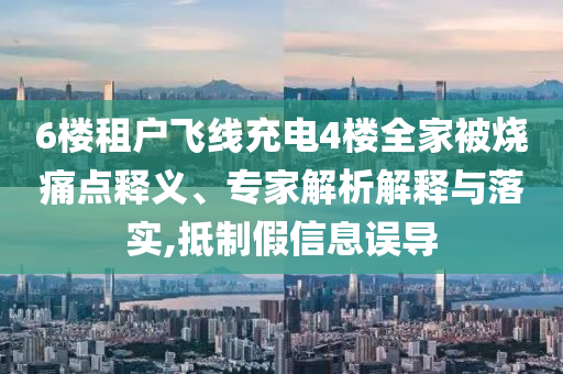 6樓租戶飛線充電4樓全家被燒痛點釋義、專家解析解釋與落實,抵制假信息誤導(dǎo)