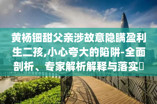 黃楊鈿甜父親涉故意隱瞞盈利生二孩,小心夸大的陷阱-全面剖析、專家解析解釋與落實?