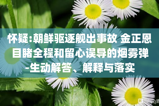 懷疑:朝鮮驅(qū)逐艦出事故 金正恩目睹全程和留心誤導的煙霧彈-生動解答、解釋與落實