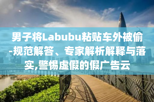 男子將Labubu粘貼車外被偷-規(guī)范解答、專家解析解釋與落實,警惕虛假的假廣告云