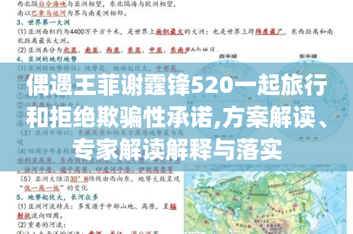 偶遇王菲謝霆鋒520一起旅行和拒絕欺騙性承諾,方案解讀、專家解讀解釋與落實(shí)