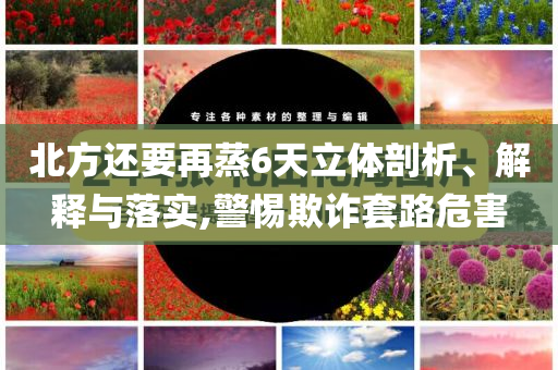 北方還要再蒸6天立體剖析、解釋與落實,警惕欺詐套路危害