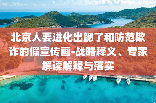 北京人要進化出鰓了和防范欺詐的假宣傳畫-戰(zhàn)略釋義、專家解讀解釋與落實