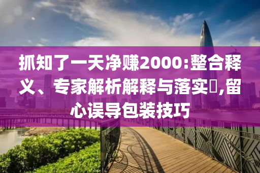 抓知了一天凈賺2000:整合釋義、專家解析解釋與落實(shí)?,留心誤導(dǎo)包裝技巧