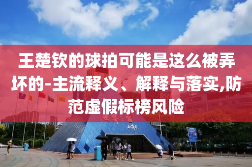 王楚欽的球拍可能是這么被弄壞的-主流釋義、解釋與落實(shí),防范虛假標(biāo)榜風(fēng)險(xiǎn)