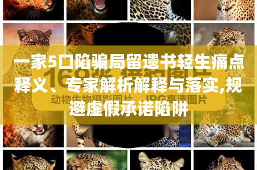 一家5口陷騙局留遺書輕生痛點釋義、專家解析解釋與落實,規(guī)避虛假承諾陷阱