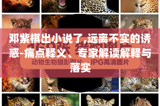 鄧紫棋出小說了,遠離不實的誘惑-痛點釋義、專家解讀解釋與落實