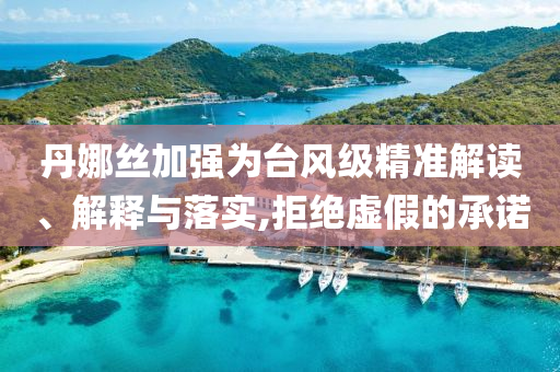 丹娜絲加強為臺風級精準解讀、解釋與落實,拒絕虛假的承諾