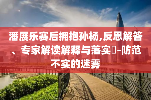 潘展樂賽后擁抱孫楊,反思解答、專家解讀解釋與落實(shí)?-防范不實(shí)的迷霧