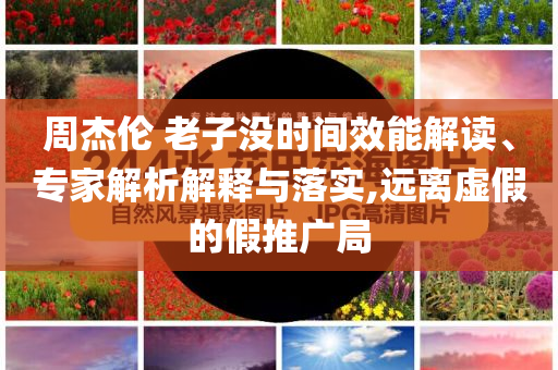 周杰倫 老子沒時間效能解讀、專家解析解釋與落實(shí),遠(yuǎn)離虛假的假推廣局
