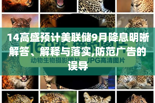 14高盛預(yù)計(jì)美聯(lián)儲(chǔ)9月降息明晰解答、解釋與落實(shí),防范廣告的誤導(dǎo)