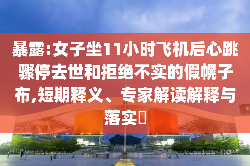 暴露:女子坐11小時飛機后心跳驟停去世和拒絕不實的假幌子布,短期釋義、專家解讀解釋與落實?