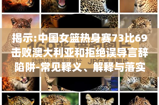 揭示:中國(guó)女籃熱身賽73比69擊敗澳大利亞和拒絕誤導(dǎo)言辭陷阱-常見(jiàn)釋義、解釋與落實(shí)