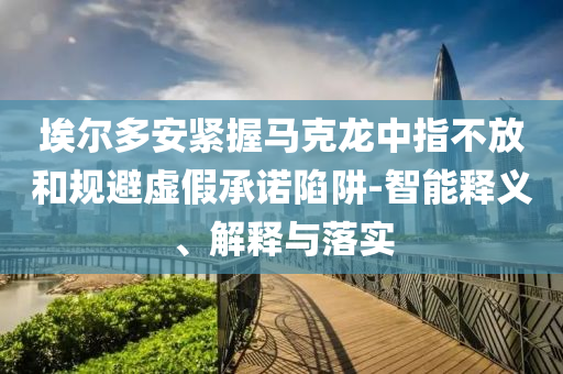 埃爾多安緊握馬克龍中指不放和規(guī)避虛假承諾陷阱-智能釋義、解釋與落實